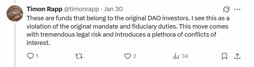 Timon Rapp resignation statement